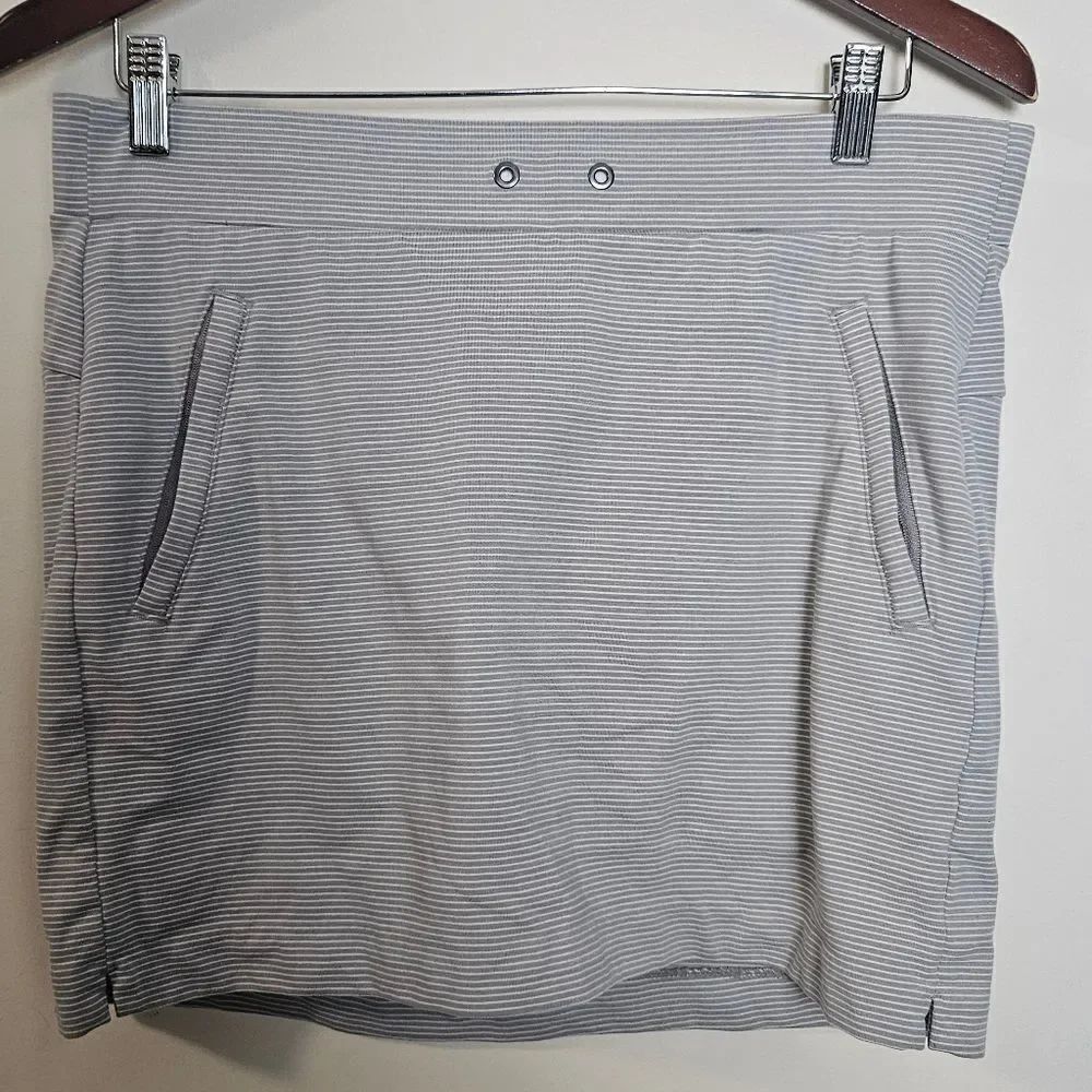 Athleta Stripe Modern Metro Skirt Small